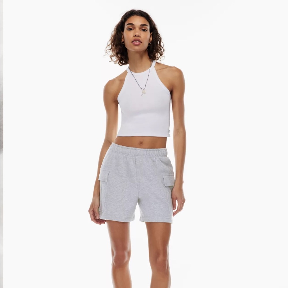 Aritzia Tna Cozy Fleece Mega Cargo 5" Sweatshort
